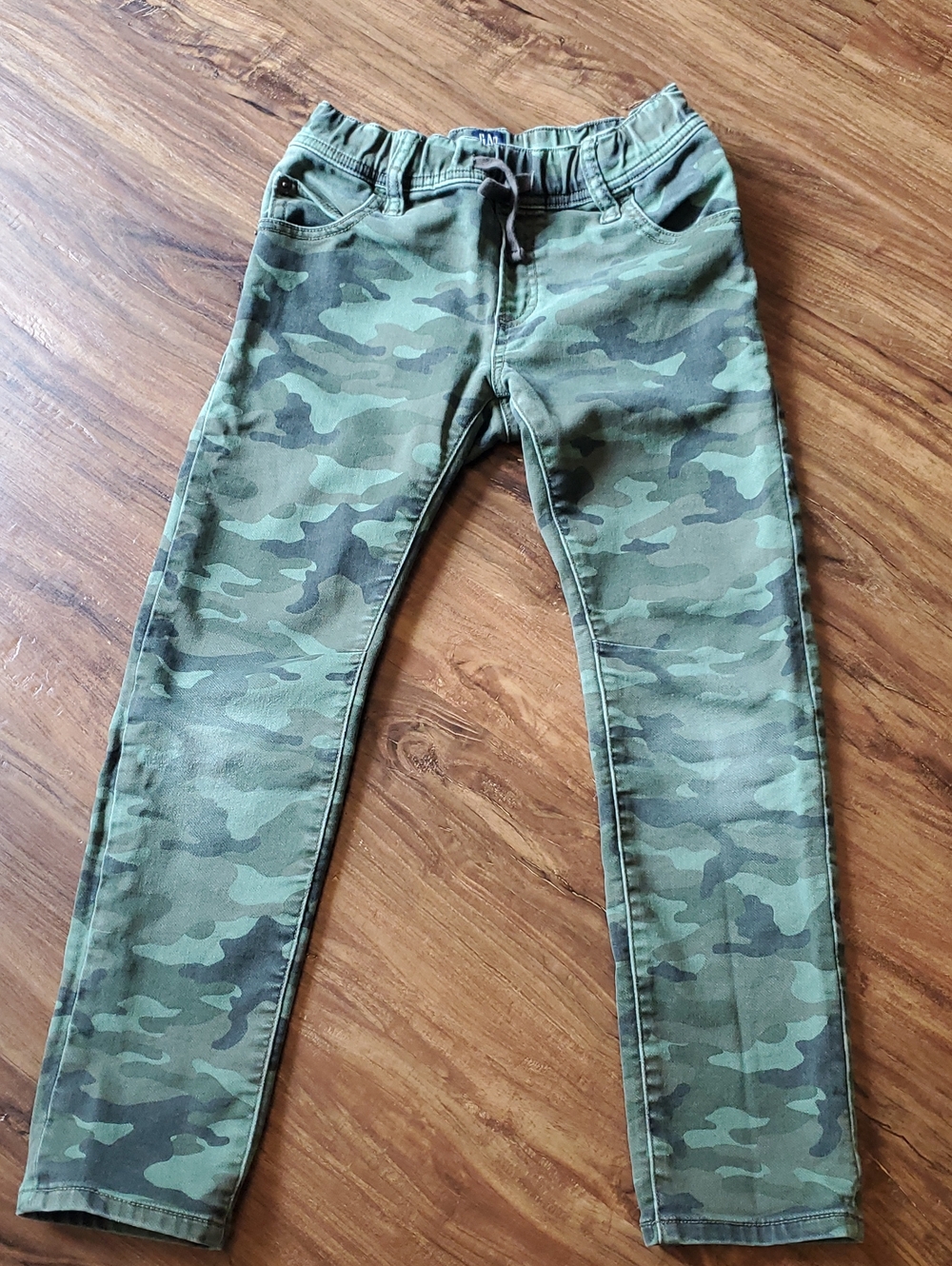 GAP Denim Boys Camo Pull-On Jeans - Olive Green
